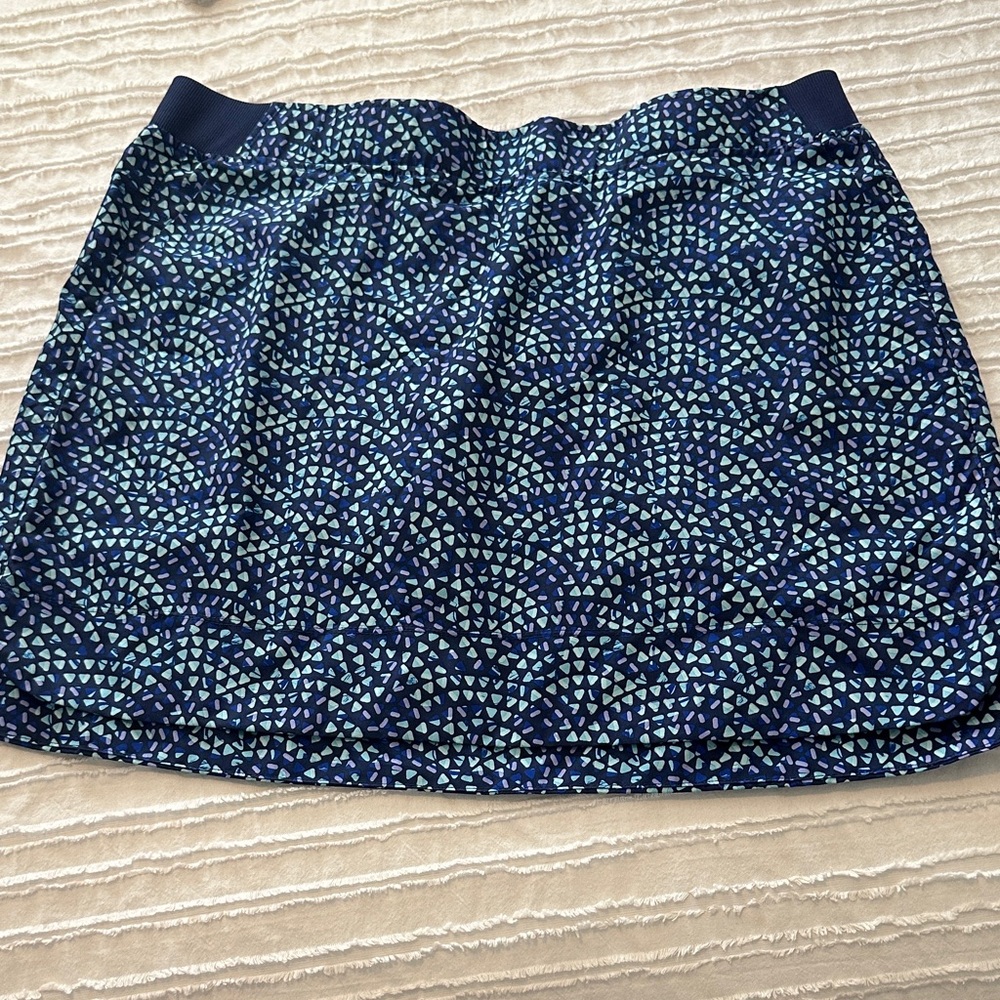 Blue Patterned Women's Skirt